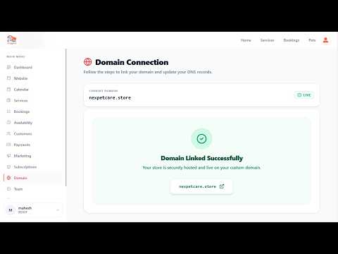 How to Connect a Custom Domain to Your Pet Grooming Website | NexPetCare